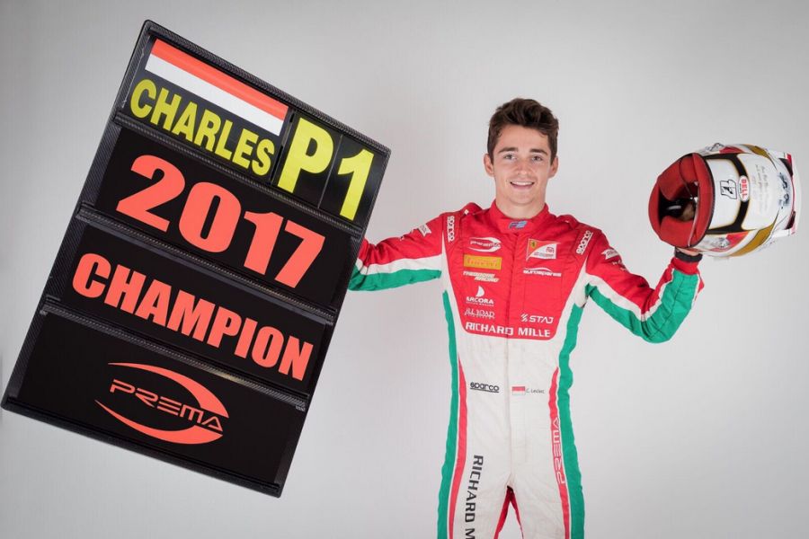 Charles Leclerc in Formula 2